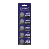 Батарейка  GBAT-CR2016  кнопочная литиевая 5pcs/card  (5/100/2000)