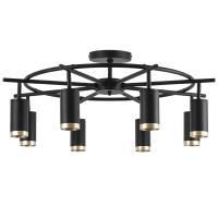 LR71837840 Люстра RULLO 8х50W GU10 ЧЕРНЫЙ (571718+214437-8+203440-8)