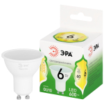 LED MR16-6W-830-GU10 GL  Лампа светодиодная ЭРА GREEN LINE LED MR16-6W-830-GU10 GL 6Вт софит теплый свет GU10