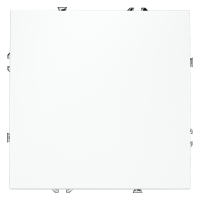 Перекрестный переключатель встраиваемый VOLTUM S70 одноклавишный 10А, (белый матовый)