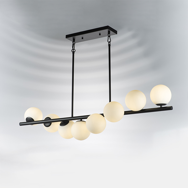 815187 Люстра CROCO 8х40W E14 ЧЕРНЫЙ МАТОВЫЙ