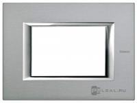 BT Axolute Темное Серебро Рамка 3 мод прямоугольная