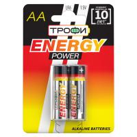 Батарейки Трофи LR6-2BL ENERGY POWER Alkaline (40/320/15360)