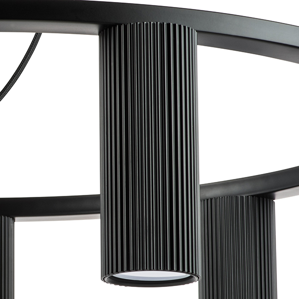 718097 Люстра ROMA 9х28W GU10 (led) MATT BLACK