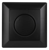 4-401-05 Intro Светорегулятор поворотный, 600Вт 230В, СУ, Solo, антрацит (10/100/2400)