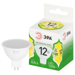 LED MR16-12W-830-GU10 GL  Лампа светодиодная ЭРА GREEN LINE LED MR16-12W-830-GU10 GL 12Вт софит теплый свет GU10
