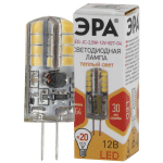 Лампочка светодиодная ЭРА STD LED JC-2,5W-12V-827-G4 G4 2,5Вт капсула теплый белый свет