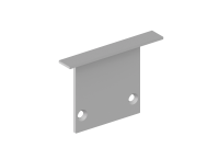 Боковая  глухая заглушка для профиля DN18502 Цвет:Анодированное серебро,Серия:DN8ALE