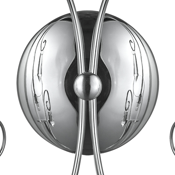 755624 Бра SCARABEO 2х35W G4 12V ХРОМ хрусталь+стекло