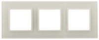14-5103-02 ЭРА Рамка на 3 поста, стекло, Эра Elegance, сл.кость+сл.к (5/25/900)
