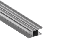 Накладной двусторонний алюминиевый профиль, 42,3х90х2000. Цвет: Анодированное серебро,серия:DN8HF