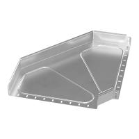 Угол горизонтальный 90 градусов Стандарт INOX (AISI 304) 500х80 Промрукав