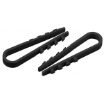 DX-19-25-b-10  Хомут дюбельный ЭРА DX-19-25-b-10 для круглого кабеля 19-25мм черный 10шт