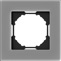 Рамка 1-я, Natural дымчатое стекло, серия A07