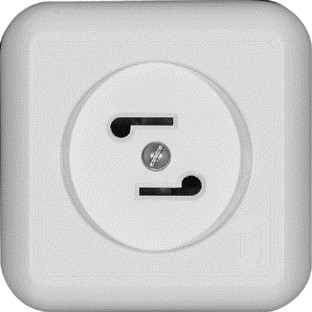 BLANCA О/У РОЗЕТКА РАДИО 30В 50-10000Гц,БЕЛЫЙ,опт.уп.Россия