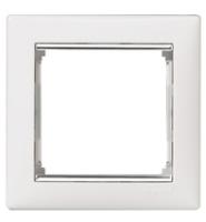 Legrand Valena Белый/Серебряный штрих Рамка 1-ая