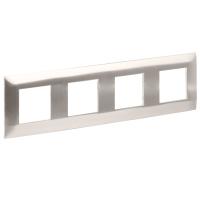 SKANDY Рамка 4-местная SK-F34N металл никель IEK