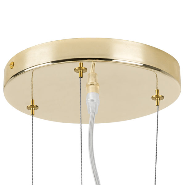 758212 Люстра подв. DIAFANO 21х40W G9 ЗОЛОТО/БЕЛЫЙ