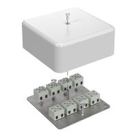 Коробка огнестойкая для кабель-канала 40-0470-FR2.5-16 Е15-Е120 103х103х45 RAL9003 (22 шт/кор) Промрукав