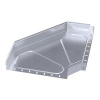 Угол горизонтальный 90 градусов Стандарт INOX (AISI 316) 400х80 Промрукав