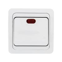 Лондон Выключатель 1-клавишный с индикатором 10А белый EKF PROxima