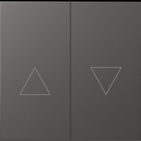 Клавиша 2-я со стрелками для жалюзи, матовый титан, серия S08