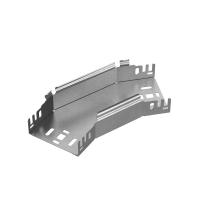 Угол горизонтальный 45 градусов Профи INOX (AISI 304) 100х80 (1,0 мм) Промрукав