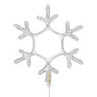 Фигура Снежинка цвет белый, размер 45x38 см NEON-NIGHT