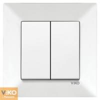 90970002 Выключатель 2-кл белый VIKO MERIDIAN
