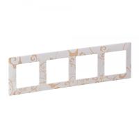 Legrand Valena LIFE Ампир бежевый Рамка 4-ая
