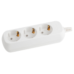 KX-3e  Колодка ЭРА KX-3e 3 розетки с зазeмлением белая