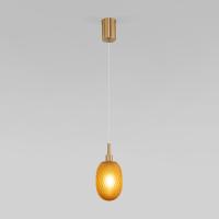Подвесной светильник со стеклянным плафоном 50266/1 янтарный