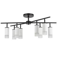 LR7283681 Люстра RULLO 8х50W GU10 ЧЕРНЫЙ/БЕЛЫЙ (571728+214436-8+202431-8)