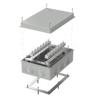 Коробка огнестойкая для о/п 40-0330-FR6.0-28 Е15-Е120 RAL7035 260х175х90 (7 шт/кор) Промрукав