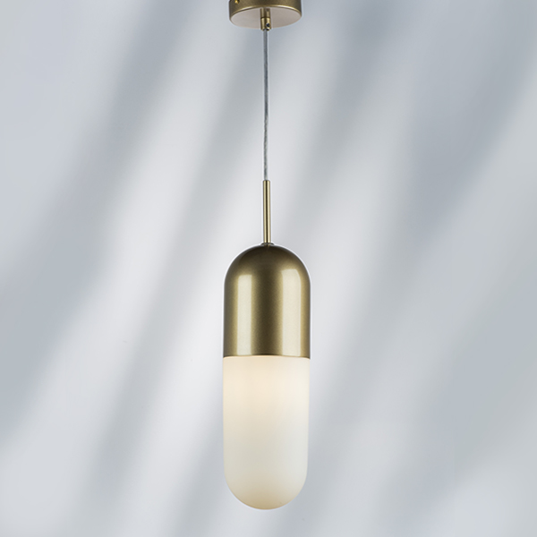 690113 Люстра RAMO 1х40W E27 ШАМПАНЬ/БЕЛЫЙ