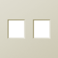 Накладка 2-я для розеток RJ45,TV,SAT, шампань, серия A07