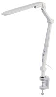 Настольный светильник ЭРА NLED-496-12W-W светодиодный на струбцине белый