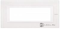 BT Axolute Белое стекло Рамка 6 мод прямоугольная