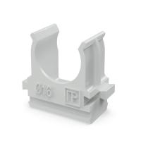 Крепеж-клипса для труб АБС-пластик в карт d16 мм (200шт/2000шт уп/кор) Промрукав