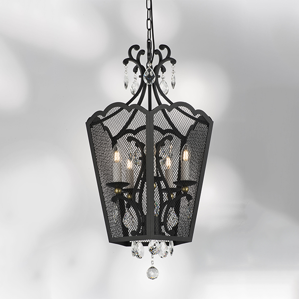 744157 Люстра CASTELLO 5х40W E14 ЧЕРНЫЙ/ЗОЛОТО