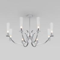 Потолочная люстра со стеклянными плафонами 60141/8 хром