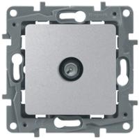 Legrand Etika Алюм Розетка TV проходная  15дБ