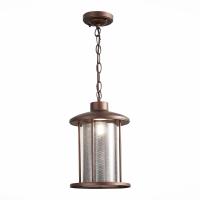 SL080.403.01 Светильник уличный подвесной ST-Luce Темный кофе/Прозрачный, Темный кофе E27 1*60W LASTERO