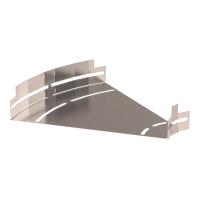 Угол горизонтальный изменяемый 0-45 градусов Стандарт INOX (AISI 409) 300х50 Промрукав