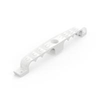 Держатель труб для прямого монтажа двусторонний на 8 мест в гофроящике белый d16 (150шт/кор) Промрукав