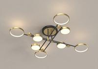 LVK 1935/8 GD+BK люстра LED L130B130H26 112W double color 2800-6000K без ПУ