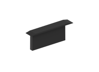 Боковая  глухая заглушка для профиля DN18509 Цвет:черный,Серия:DN8ALE