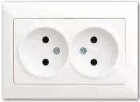 VS2811149 Розетка 2х бел.