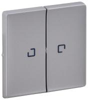 Legrand Valena LIFE Алюм Клавиша 2-ая с подсветкой/индикацией