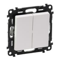 Legrand Valena LIFE DIY Бел Выключатель 2-клавишный 10А 250В